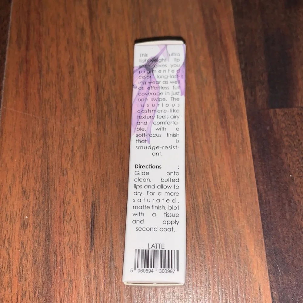 Seraphine Botanicals Vegan Lip Stain Latte NIB Clean Beauty Neutral Lip Color